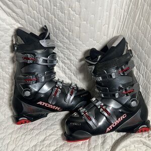 Atomic Redster Ti3 Black & Red Ski Boots - Sz 26.5 (9.5)